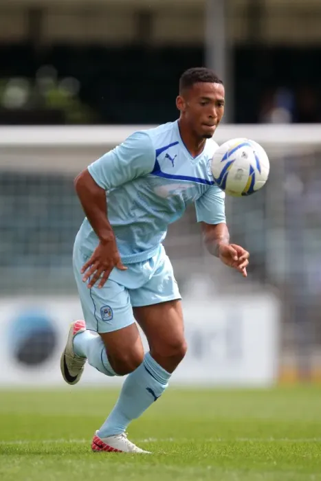 Framed Print : Jordan Clarke in Action: Coventry City vs. Bristol Rovers - Pre-Season Clash Framed Print : Jordan Clarke in Action: Coventry City vs. Bristol Rovers - Pre-Season Clash