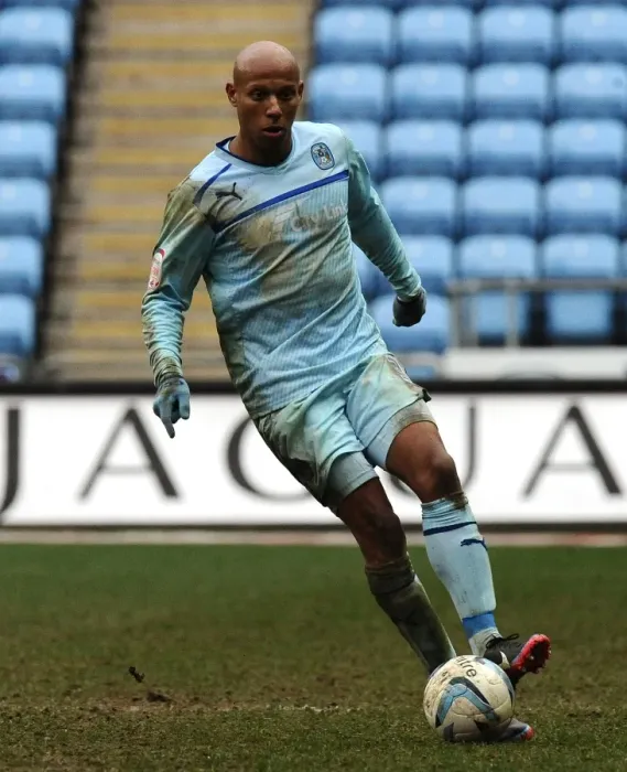 Framed Print : Jordan Stewart in Action: Coventry City vs Hartlepool United, Npower League One at Ricoh Arena