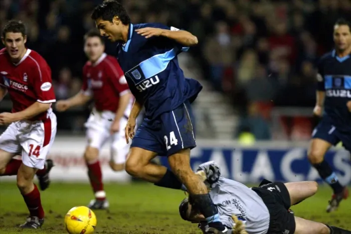 Framed Print : Juan Sara's Dramatic Equalizer: Coventry City vs. Nottingham Forest (18-01-2003) Framed Print : Juan Sara's Dramatic Equalizer: Coventry City vs. Nottingham Forest (18-01-2003)