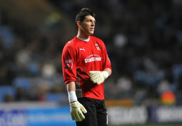 Framed Print : Keiren Westwood: Coventry City's Unyielding Guardian at the Ricoh Arena vs Newcastle United (Coca-Cola Football League Championship, 09-12-2009) Framed Print : Keiren Westwood: Coventry City's Unyielding Guardian at the Ricoh Arena vs Newcastle United (Coca-Cola Football League Championship, 09-12-2009)