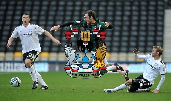 Keogh Fouled by Green: Coventry City vs Derby County Championship Clash at Pride Park