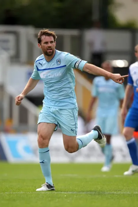 Framed Print : Kevin Kilbane Leads Coventry City in Pre-Season Friendly against Bristol Rovers at Memorial Ground Framed Print : Kevin Kilbane Leads Coventry City in Pre-Season Friendly against Bristol Rovers at Memorial Ground