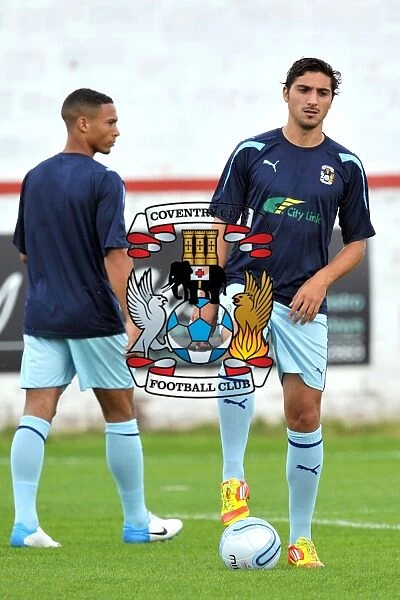 Kevin Malaga in Action: Coventry City vs Accrington Stanley - Pre-Season Friendly at Crown Ground