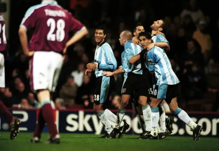 Framed Print : Last-Minute Drama: Coventry City's Thrilling Goal at Upton Park vs. West Ham (FA Carling Premiership, 2001) Framed Print : Last-Minute Drama: Coventry City's Thrilling Goal at Upton Park vs. West Ham (FA Carling Premiership, 2001)