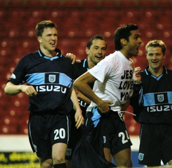 Framed Print : Last-Minute Drama: Juan Sara's Equalizer Saves Coventry City a 1-1 Draw Against Nottingham Forest (January 18, 2003) Framed Print : Last-Minute Drama: Juan Sara's Equalizer Saves Coventry City a 1-1 Draw Against Nottingham Forest (January 18, 2003)