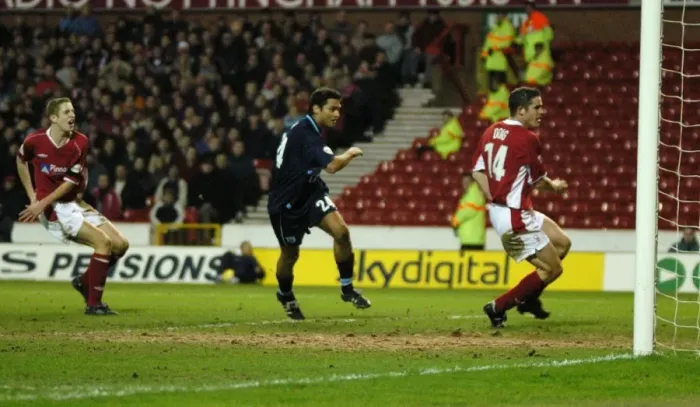 Framed Print : Last-Minute Thriller: Juan Sara Scores Coventry City's Equalizer Against Nottingham Forest (18-01-2003) Framed Print : Last-Minute Thriller: Juan Sara Scores Coventry City's Equalizer Against Nottingham Forest (18-01-2003)