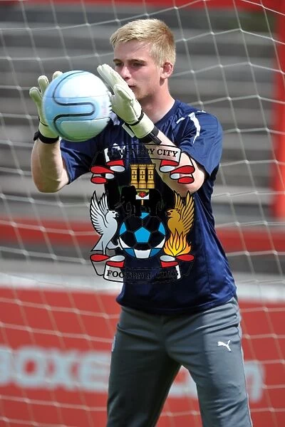 Lee Burge in Action: Coventry City Goalkeeper at Pre-Season Friendly vs Accrington Stanley