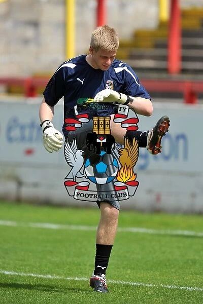 Lee Burge in Action: Coventry City's Goalkeeper at Accrington Stanley's Crown Ground (Pre-Season Friendly)