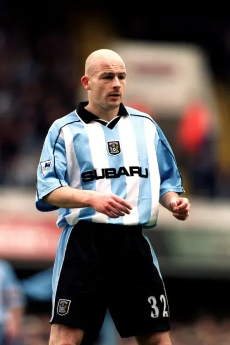 Framed Print : Lee Carsley in Action: Coventry City vs Ipswich Town (Premier League, 21-04-2001) Framed Print : Lee Carsley in Action: Coventry City vs Ipswich Town (Premier League, 21-04-2001)