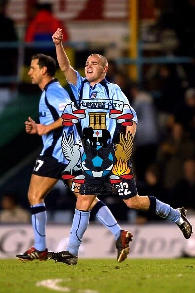 Lee Fowler Scores the Opener: Coventry City's Triumphant Start in FA Cup Third Round Replay vs. Cardiff City (January 15, 2003)