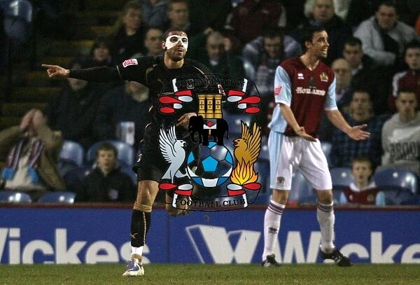 Leon Best's Goal Celebration: Coventry City Strikes First in Burnley Championship Clash (17-02-2009)