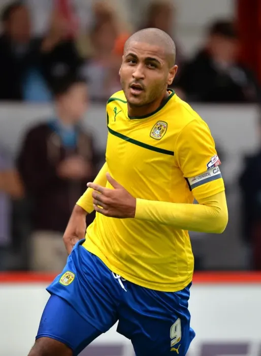 Framed Print : Leon Clarke's Game-Winning Goal: Coventry City's Triumph at Stevenage's Lamex Stadium (Sky Bet League One, 2013) Framed Print : Leon Clarke's Game-Winning Goal: Coventry City's Triumph at Stevenage's Lamex Stadium (Sky Bet League One, 2013)