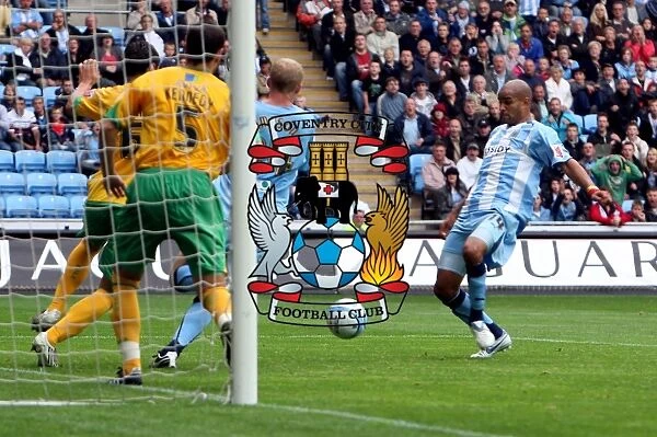 Leon McKenzie Scores for Coventry City Against Norwich City in Coca-Cola Football Championship Match at Ricoh Arena (09-08-2008)