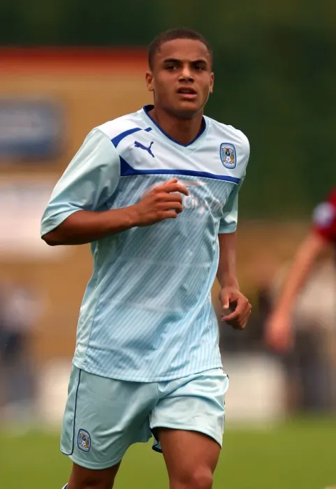 Framed Print : Louis Garner's Standout Performance: Coventry City vs Hinckley United (Pre-Season Friendly at De Montfort Park)