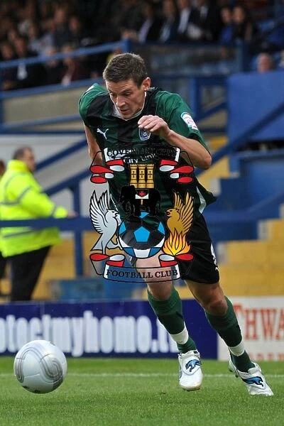 Lucas Jutkiewicz Celebrates Coventry City's Carling Cup Victory over Bury (09-08-2011, Gigg Lane)