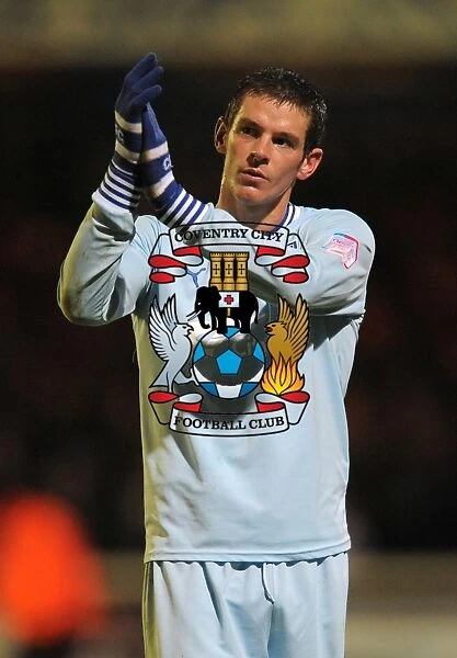 Lucas Jutkiewicz's Emotional Tribute: Coventry City's Triumph over Peterborough United in Npower Championship (17-12-2011)