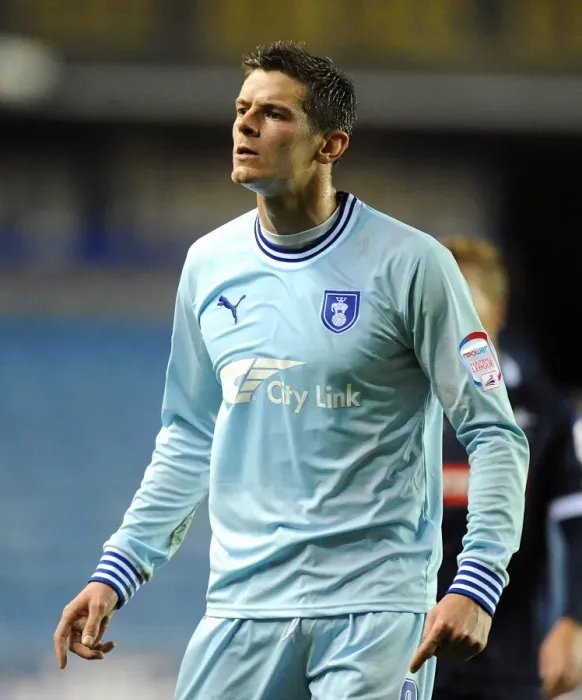Framed Print : Lukas Jutkiewicz Scores for Coventry City Against Millwall in Npower Championship (1-11-2011) Framed Print : Lukas Jutkiewicz Scores for Coventry City Against Millwall in Npower Championship (1-11-2011)