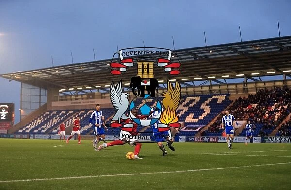 Marc Antoine-Fortune's Determined Shot: Coventry City vs Colchester United in Sky Bet League One