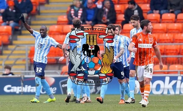 Marc-Antoine Fortune's Goal Celebration: Coventry City's First Strike in Sky Bet League One Against Blackpool (2015-16)