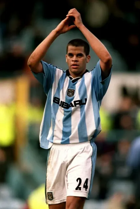 Framed Print : Marcus Hall's Euphoric Moment: Coventry City's Victory Over Derby County in FA Carling Premiership (31-03-2001) Framed Print : Marcus Hall's Euphoric Moment: Coventry City's Victory Over Derby County in FA Carling Premiership (31-03-2001)