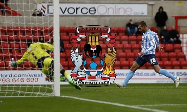 Marcus Tudgay Scores Coventry City's Second Goal in Sky Bet League One Match Against Swindon Town