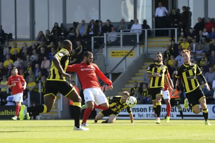 Framed Print : Marcus Tudgay Scores First Goal for Coventry City in Sky Bet League One Match against Burton Albion at Pirelli Stadium Framed Print : Marcus Tudgay Scores First Goal for Coventry City in Sky Bet League One Match against Burton Albion at Pirelli Stadium