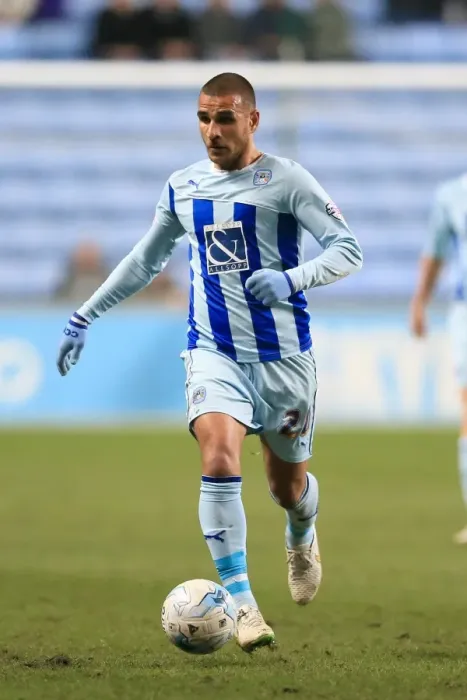 Framed Print : Marcus Tudgay Scores the Winning Goal for Coventry City against Bradford City in Sky Bet League One at Ricoh Arena Framed Print : Marcus Tudgay Scores the Winning Goal for Coventry City against Bradford City in Sky Bet League One at Ricoh Arena