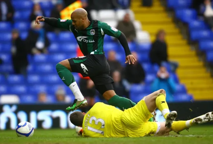 Framed Print : Marlon King vs. Colin Doyle: A FA Cup Fourth Round Showdown at St. Andrew's Framed Print : Marlon King vs. Colin Doyle: A FA Cup Fourth Round Showdown at St. Andrew's