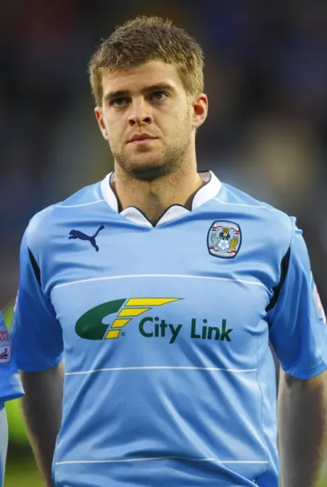 Framed Print : Martin Cranie of Coventry City Before Npower Championship Match at Fratton Park Against Portsmouth (April 12, 2011)