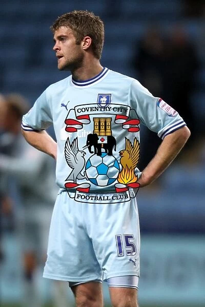 Martin Cranie: A Dejected Moment After Coventry City's Championship Loss to Millwall (17-04-2012)