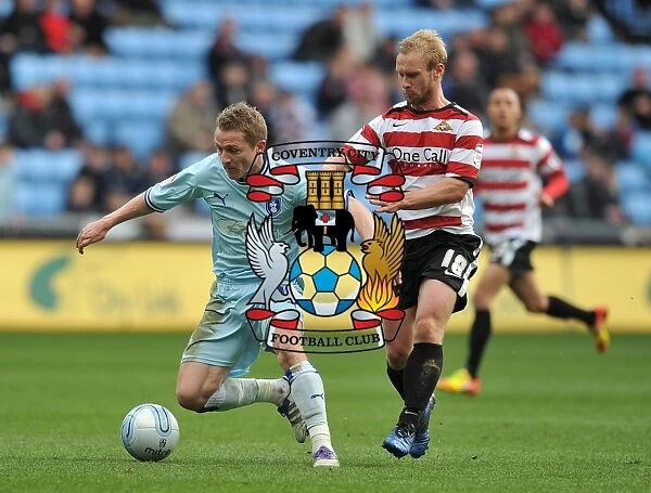 McSheffrey vs. Gillett: A Football Battle at the Ricoh Arena - Coventry City vs. Doncaster Rovers, Npower Championship (21-04-2012)