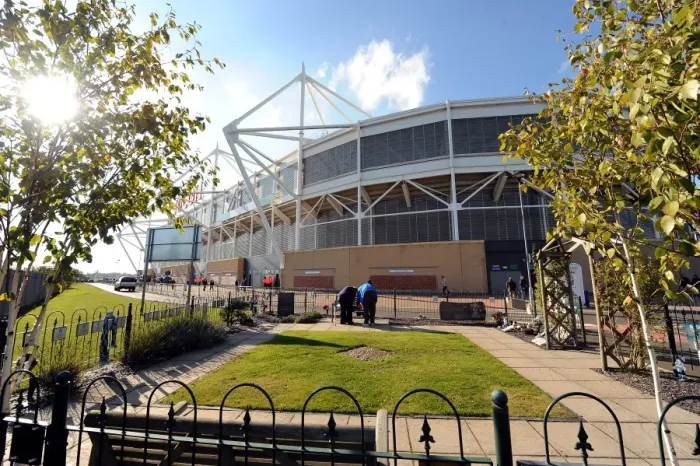 Framed Print : Memorial Garden at Ricoh Arena: Coventry City vs Burnley (Championship Match, October 22, 2011)