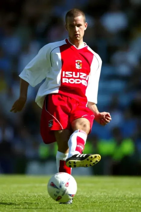 Framed Print : Michael Doyle in Action: Coventry City vs. Wolverhampton Pre-Season Friendly at Highfield Road (August 2, 2003) Framed Print : Michael Doyle in Action: Coventry City vs. Wolverhampton Pre-Season Friendly at Highfield Road (August 2, 2003)