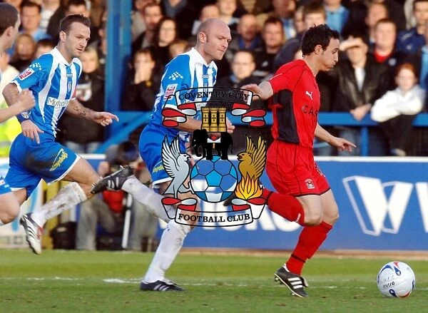 Michael Mifsud vs Wayne Brown: Intense Clash Between Coventry City's Mifsud and Colchester's Brown during the 2007 Championship Match