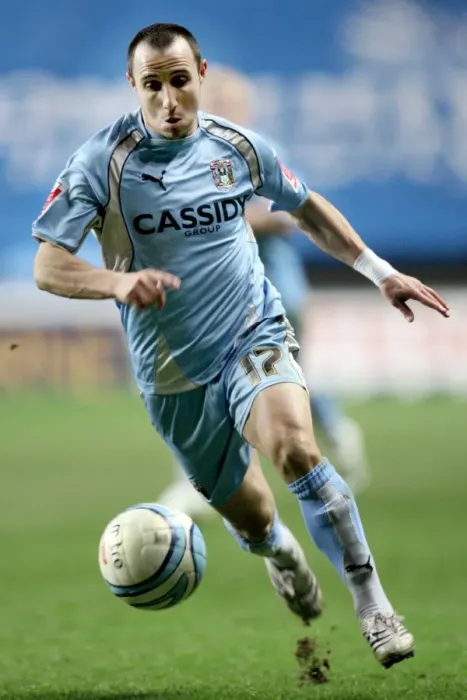 Framed Print : Michael Mifsud's Strike: Coventry City vs Queens Park Rangers in Championship Action at Ricoh Arena (05-03-2008) Framed Print : Michael Mifsud's Strike: Coventry City vs Queens Park Rangers in Championship Action at Ricoh Arena (05-03-2008)