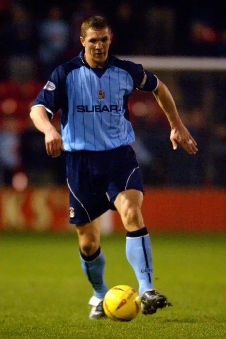 Framed Print : Muhamed Konjic in Action: Coventry City vs Walsall, Nationwide League Division One (01-17-2004) Framed Print : Muhamed Konjic in Action: Coventry City vs Walsall, Nationwide League Division One (01-17-2004)