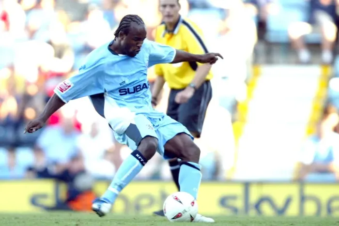 Framed Print : Patrick Suffo Scores the Penalty: Coventry City vs. Sunderland (07-08-2004) Framed Print : Patrick Suffo Scores the Penalty: Coventry City vs. Sunderland (07-08-2004)