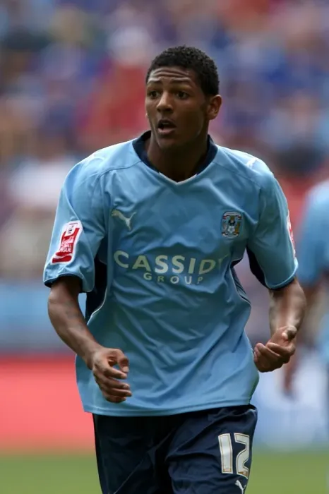 Framed Print : Patrick Van Aanholt in Action: Coventry City vs Ipswich Town, Championship Match at Ricoh Arena (09-08-2009) Framed Print : Patrick Van Aanholt in Action: Coventry City vs Ipswich Town, Championship Match at Ricoh Arena (09-08-2009)
