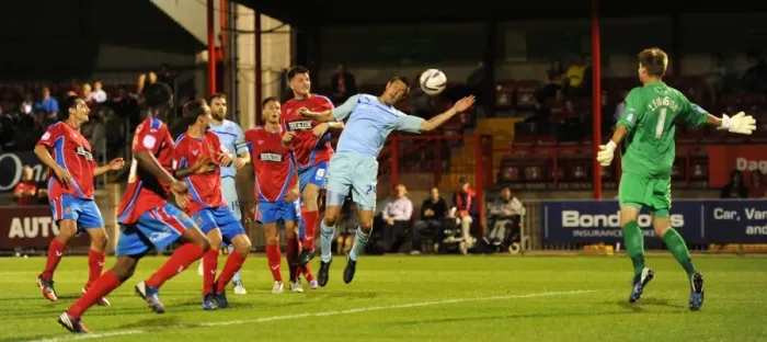 Framed Print : Penalty Drama: Coventry City's Controversial Spot-Kick at Dagenham and Redbridge (Capital One Cup 2012) Framed Print : Penalty Drama: Coventry City's Controversial Spot-Kick at Dagenham and Redbridge (Capital One Cup 2012)