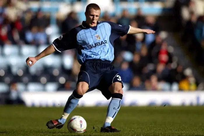 Framed Print : Peter Clarke in Action: Coventry City vs Burnley (Division One, March 13, 2004) Framed Print : Peter Clarke in Action: Coventry City vs Burnley (Division One, March 13, 2004)