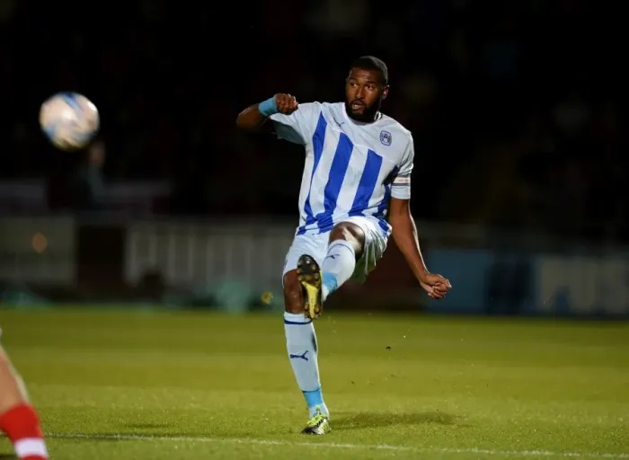 Framed Print : Reda Johnson in Action: Coventry City vs Barnsley, Sky Bet League One at Sixfields Stadium Framed Print : Reda Johnson in Action: Coventry City vs Barnsley, Sky Bet League One at Sixfields Stadium