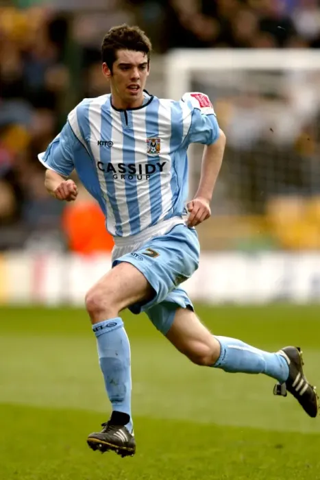Framed Print : Richard Duffy Faces Off Against Wolverhampton Wanderers at Molineux Stadium (Coventry City vs. Wolverhampton Wanderers, Championship - 08-04-2006) Framed Print : Richard Duffy Faces Off Against Wolverhampton Wanderers at Molineux Stadium (Coventry City vs. Wolverhampton Wanderers, Championship - 08-04-2006)