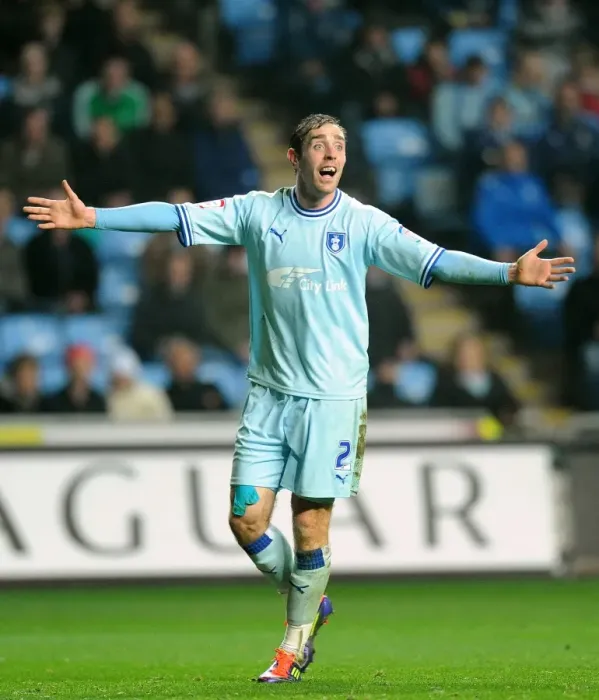 Framed Print : Richard Keogh in Action: Coventry City vs. West Ham United (Npower Championship, 19-11-2011) Framed Print : Richard Keogh in Action: Coventry City vs. West Ham United (Npower Championship, 19-11-2011)