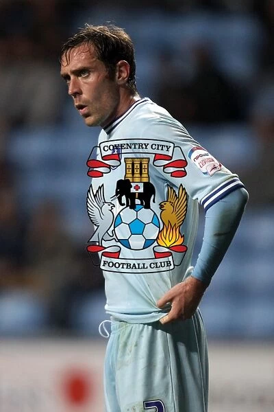 Richard Keogh in Action: Coventry City vs Blackpool, Npower Championship (27-09-2011) - Ricoh Arena