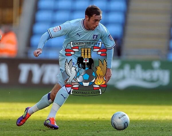 Richard Keogh in Action for Coventry City vs Burnley, Npower Championship (22-10-2011) - Ricoh Arena