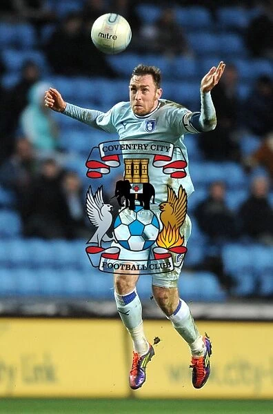 Richard Keogh in Action: Coventry City vs Leeds United, Npower Championship (14-02-2012) - Ricoh Arena
