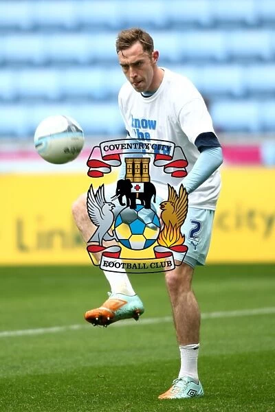 Richard Keogh Gears Up for Peterborough United Clash in Know the Score T-Shirt (Npower Championship, 07-04-2012)