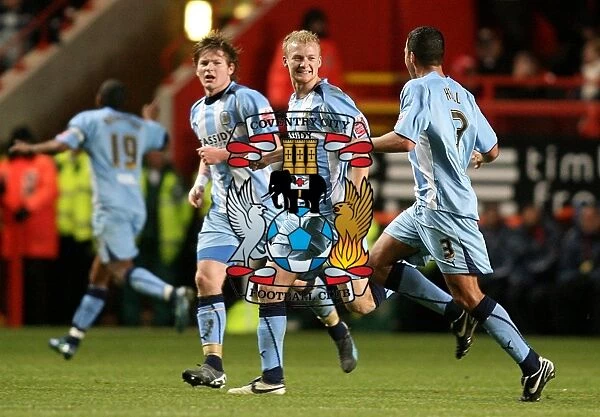 Robbie Simpson Scores the Opener: Coventry City's Triumph at The Valley in Championship Clash vs Charlton Athletic (09-12-2008)