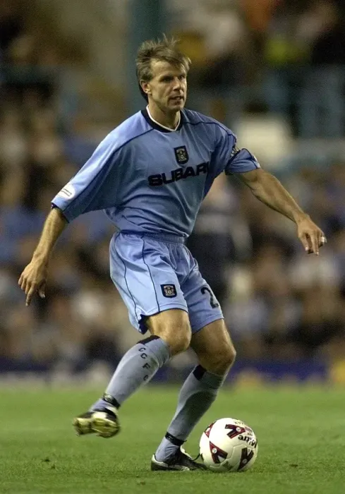 Framed Print : Roland Nilsson in Action: Coventry City vs Nottingham Forest (Nationwide League Division One, 27-08-2001) Framed Print : Roland Nilsson in Action: Coventry City vs Nottingham Forest (Nationwide League Division One, 27-08-2001)