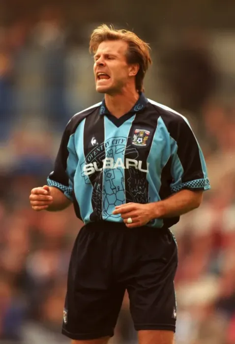 Framed Print : Roland Nilsson and Coventry City Face Blackburn Rovers in FA Carling Premiership Showdown Framed Print : Roland Nilsson and Coventry City Face Blackburn Rovers in FA Carling Premiership Showdown